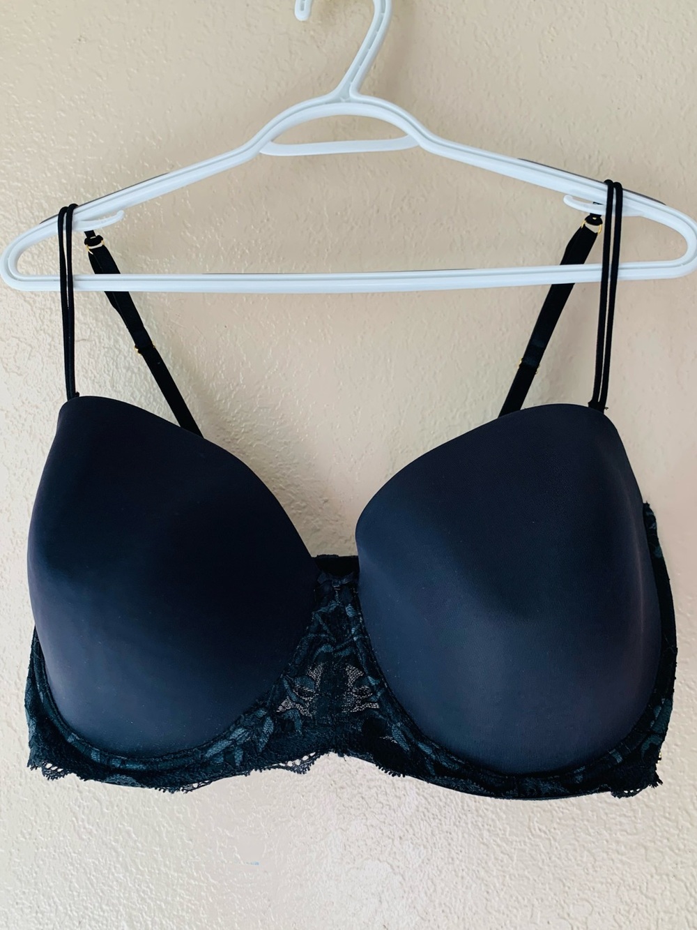 ADORE ME Black Lace Underwire LYZA Push Up Bra Size 38G